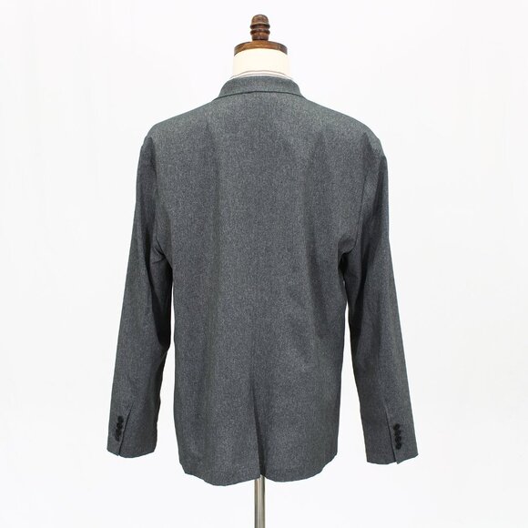 Kenneth Cole 46L Gray Solid 2-Button Sport Coat Blazer Jacket G520 - Picture 7 of 11